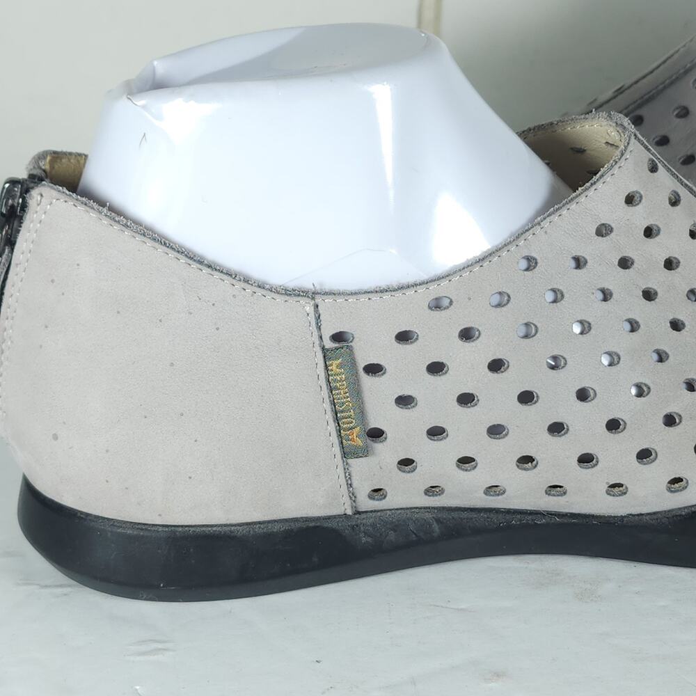 MEPHISTO Women’s Clemence US10 Light Gray Nubuck Perforated Comfort Shoes - Picture 16 of 16